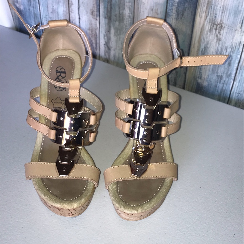 Modern Rebel heel sandals.